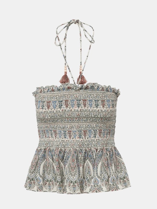 Veronica Beard Tops - Veronica Beard NWT Damsey smocked peplum paisley top